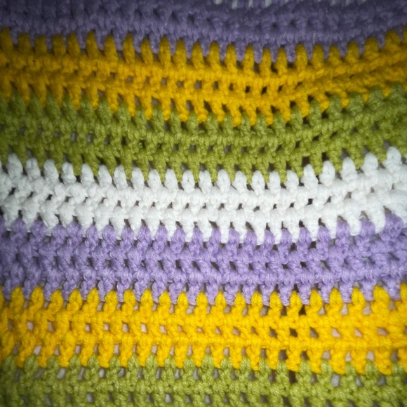 Brand New Multi-Coloured Striped ZARA CROCHETED HALTER TOP - Picture 13 of 13